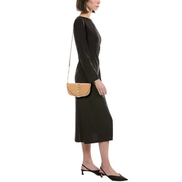 Fendi Fendigraphy Leather Wallet On Chain, Brown - Picture 4 of 4